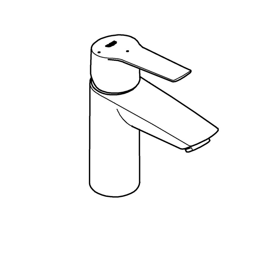 GROHE 31137002 - Izlietnes jaucējkrāns QUICKFIX START, izmērs S, spīdīgs hroms