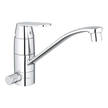 GROHE 31161000 - Virtuves izlietnes jaucējkrāns EUROSMART COSMOPOLITAN 140° spīdīgs hroms