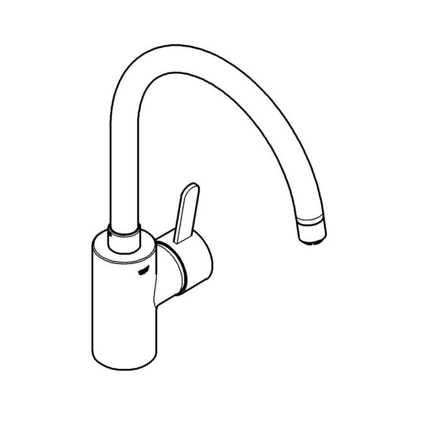GROHE 31180000 - EUROSMART COSMOPOLITAN izlietnes jaucējkrāns, spīdīgs hroms
