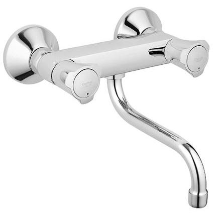 GROHE 31187001 - sienas uzstādāms izlietnes jaucējkrāns COSTA L 200 mm, spīdīgs hroms