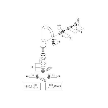 GROHE 31222000 - BAULOOP izlietnes jaucējkrāns, spīdīgs hroms