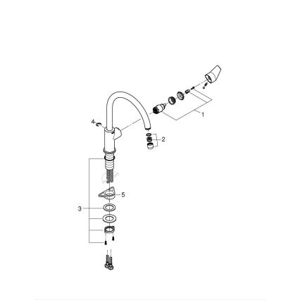 GROHE 31233001 - Izlietnes jaucējkrāns START spīdīgs hroms