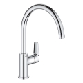 GROHE 31367001 - Virtuves izlietnes jaucējkrāns BAUEDGE 332 mm spīdīgs hroms