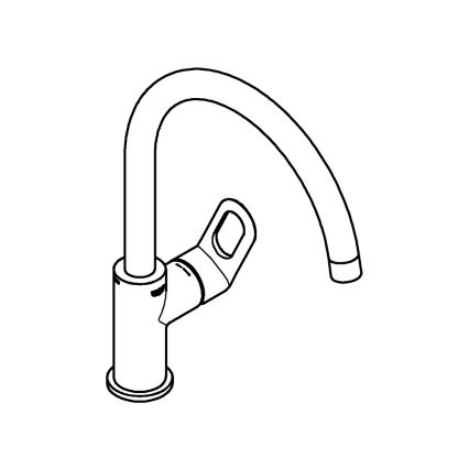 GROHE 31368000 - BAULOOP izlietnes jaucējkrāns, 332 mm, spīdīgs hroms