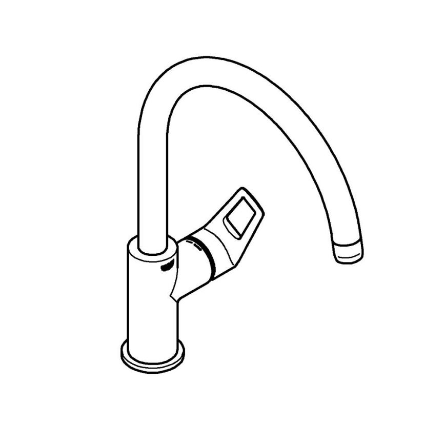 GROHE 31368001 - Izlietnes jaucējkrāns BAULOOP spīdīgs hroms