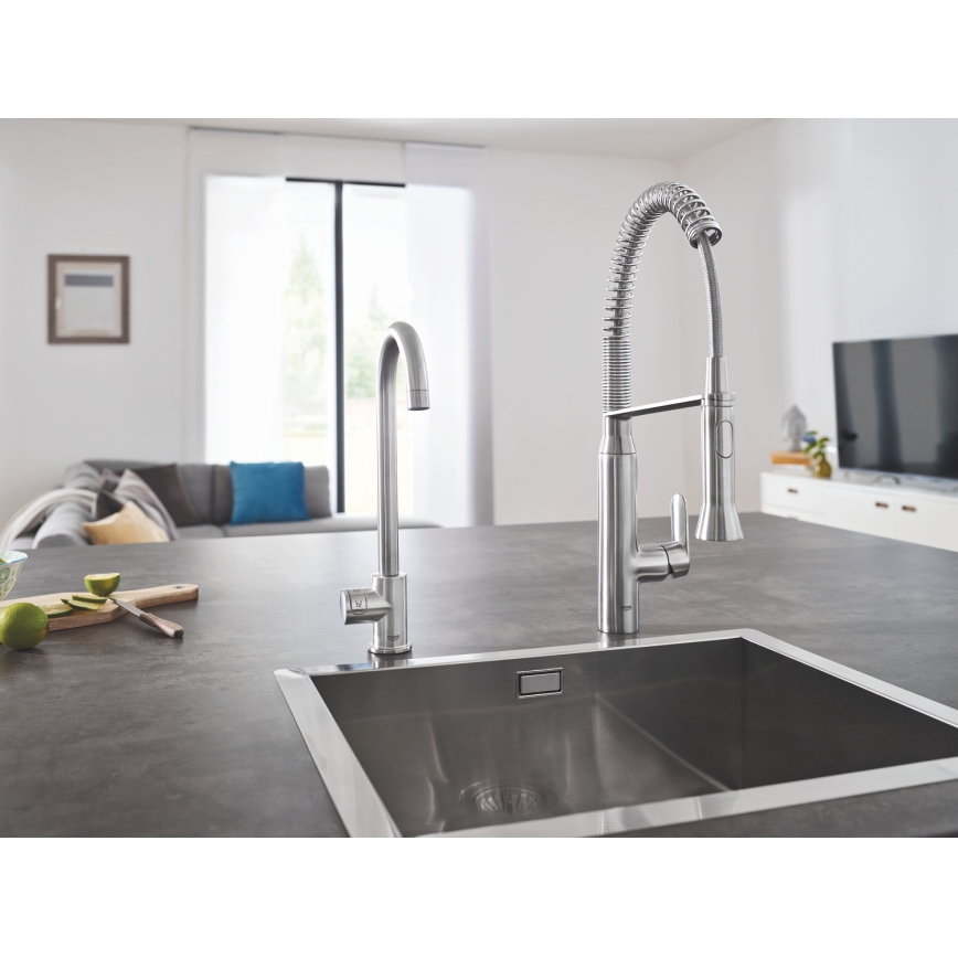 GROHE 31379DC0 - Izlietnes jaucējkrāns K7 no nerūsējošā tērauda