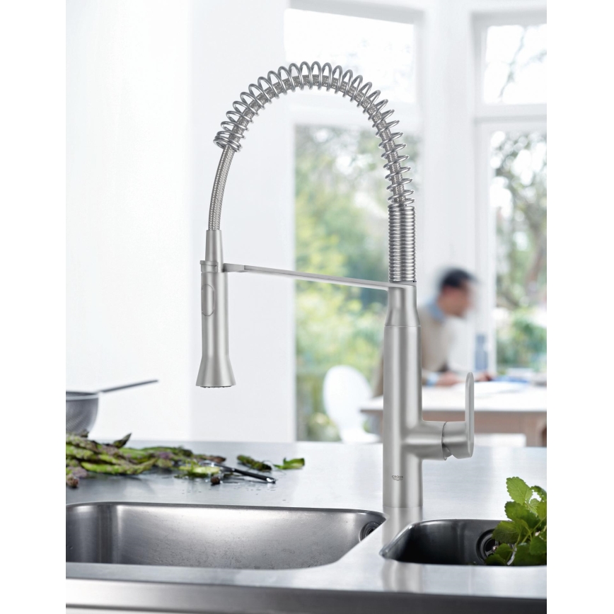 GROHE 31379DC0 - Izlietnes jaucējkrāns K7 no nerūsējošā tērauda