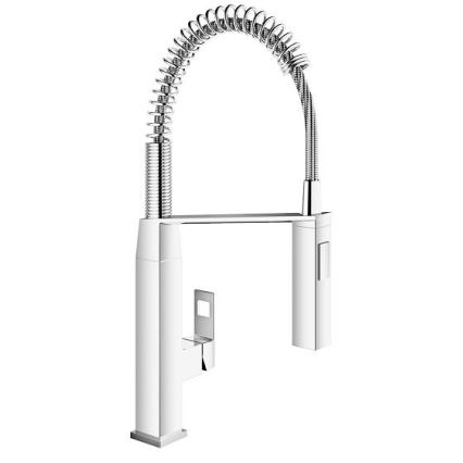 GROHE 31395000 - Virtuves jaucējkrāns EUROCUBE 547 mm spīdīgs hroms