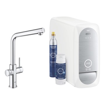 GROHE 31454001 - Virtuves izlietnes jaucējkrāns BLUE HOME ar L veida izteci, spīdīgs hroms