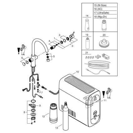 GROHE 31455001 - Izlietnes jaucējkrāns BLUE HOME, spīdīgs hroms