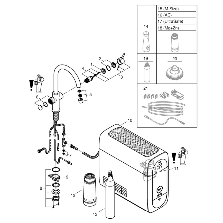 GROHE 31455001 - Izlietnes jaucējkrāns BLUE HOME, spīdīgs hroms