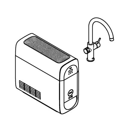 GROHE 31455001 - Izlietnes jaucējkrāns BLUE HOME, spīdīgs hroms