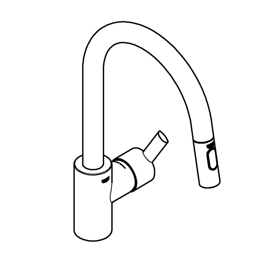 GROHE 31486001 - Izlietnes jaucējkrāns FEEL spīdīgs hroms
