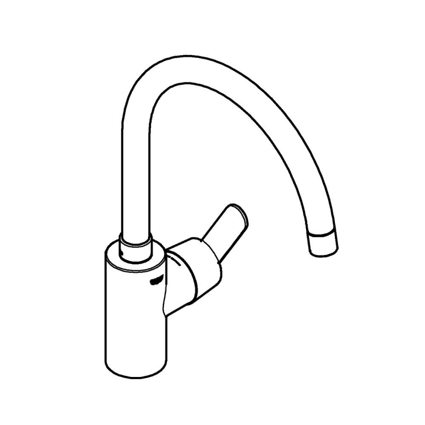 GROHE 31494001 - Izlietnes jaucējkrāns GET, spīdīgs hroms