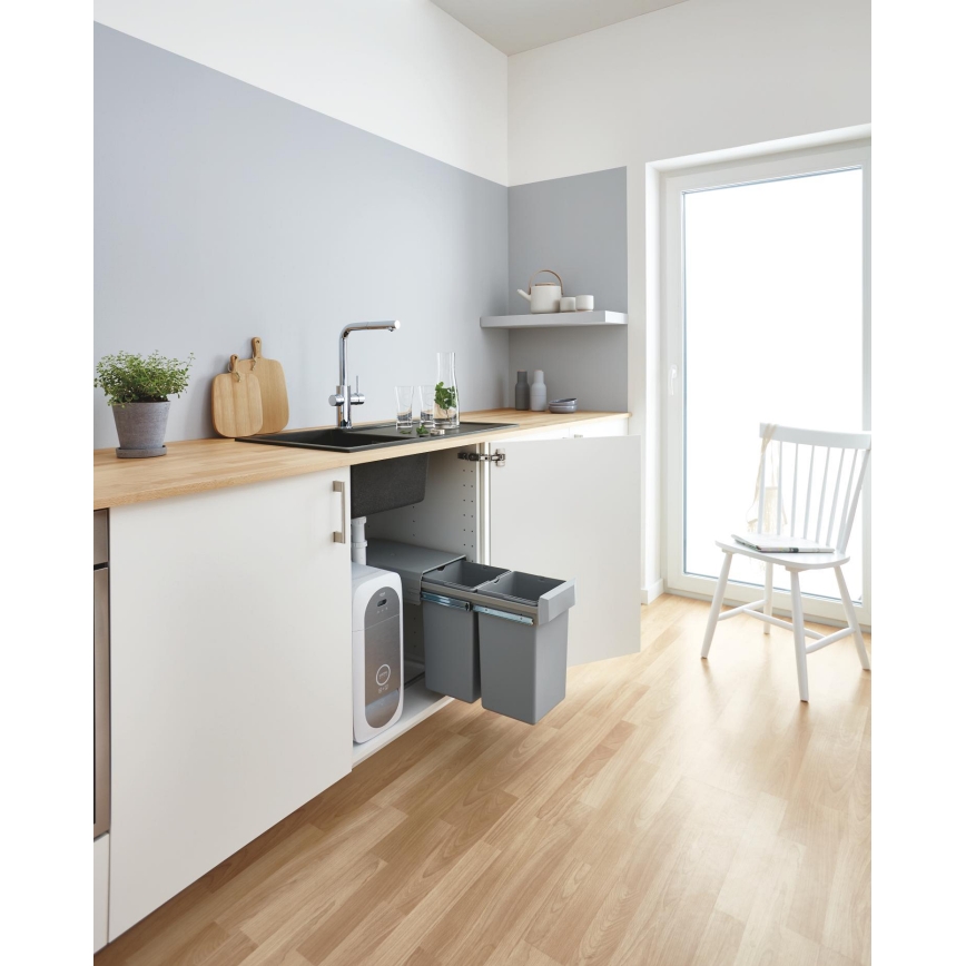 GROHE 31539000 - Izlietnes jaucējkrāns BLUE HOME ar L formas iztecējumu, spīdīgs hroms