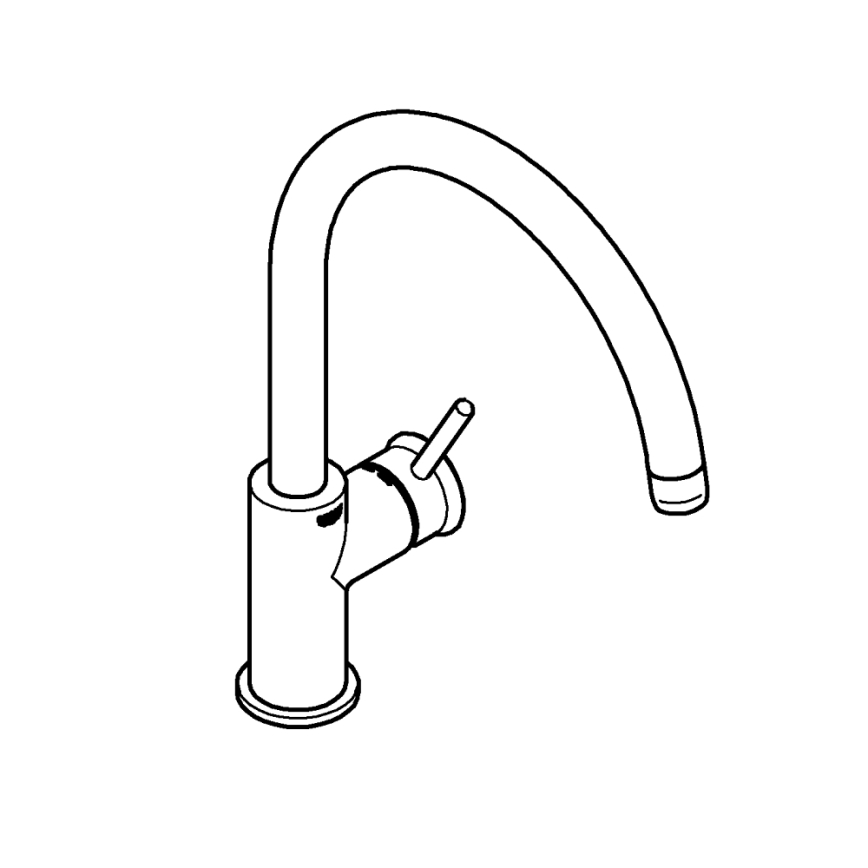 GROHE 31553001 - Izlietnes jaucējkrāns START CLASSIC spīdīgs hroms