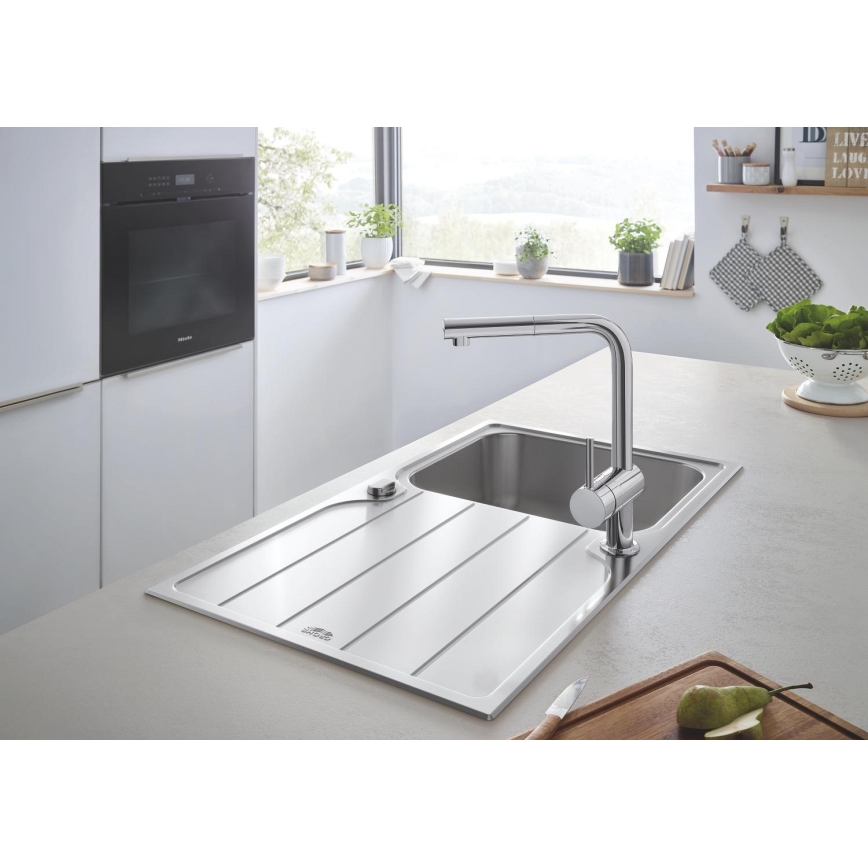 GROHE 31571SD1 - Izlietne K500 860 × 500 mm, nerūsējošā tērauda
