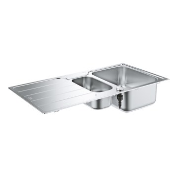 GROHE 31572SD1 - K500 izlietne 1000 × 500 mm, nerūsējošā tērauda