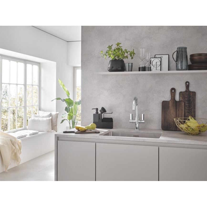 GROHE 31574SD1 - Virtuves izlietne K700U 550 x 450 mm nerūsējošā tērauda