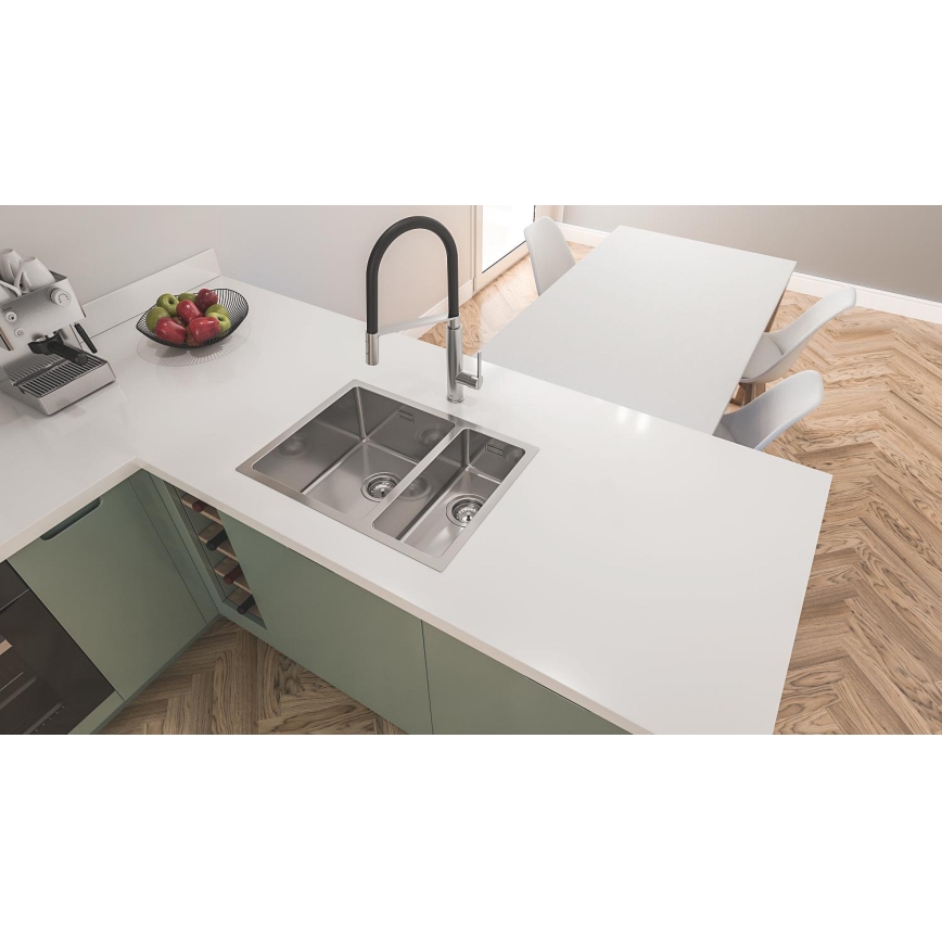 GROHE 31575SD1 - Virtuves izlietne K700U 760 × 450 mm, no nerūsējošā tērauda