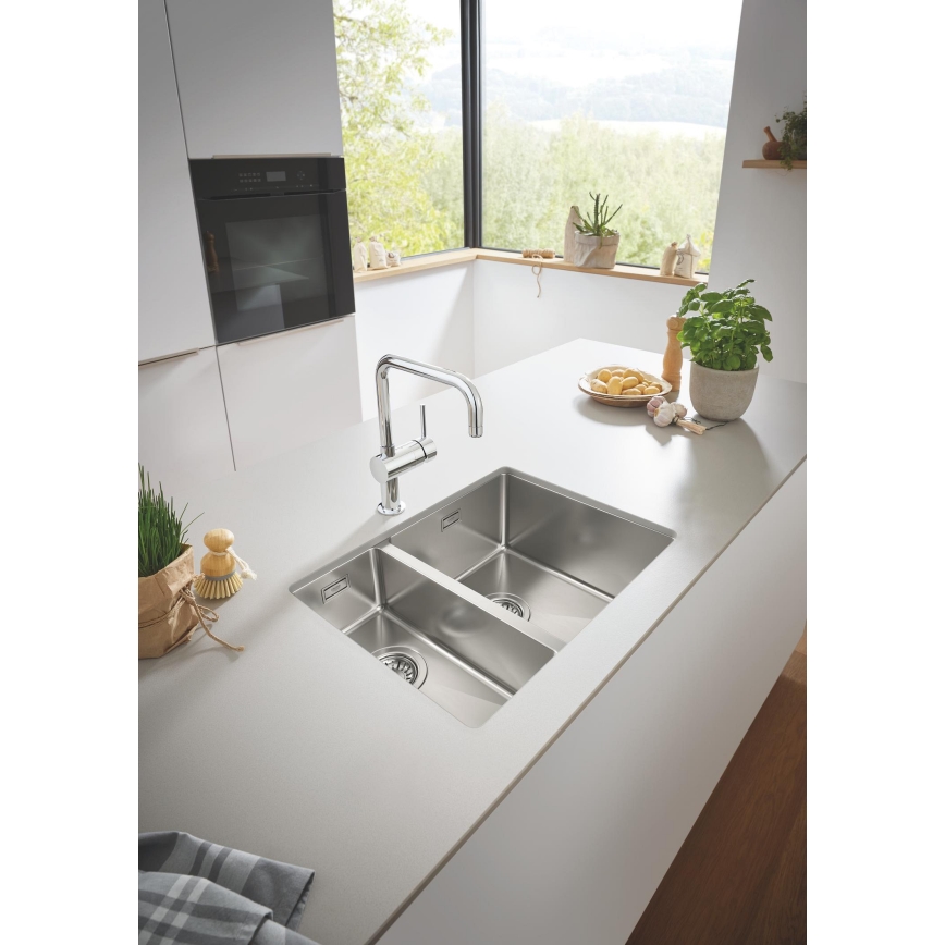 GROHE 31576SD1 - Virtuves izlietne K700U, 595 × 450 mm, nerūsējošā tērauda