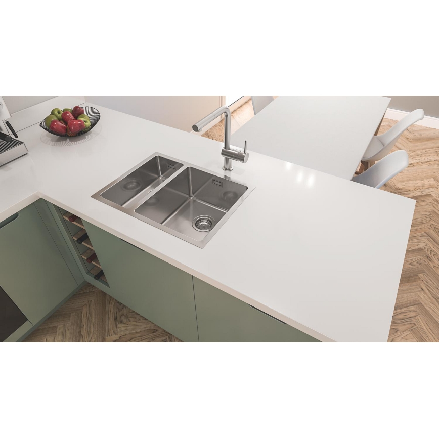 GROHE 31576SD1 - Virtuves izlietne K700U, 595 × 450 mm, nerūsējošā tērauda