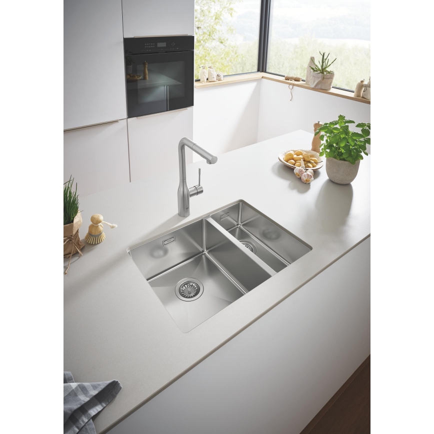 GROHE 31577SD1 - Virtuves izlietne K700U 595 × 450 mm no nerūsējošā tērauda