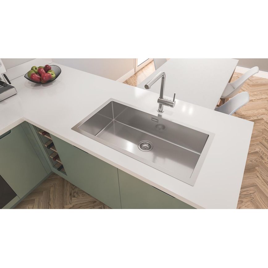 GROHE 31580SD1 - K700 nerūsējošā tērauda virtuves izlietne 864 × 464 mm