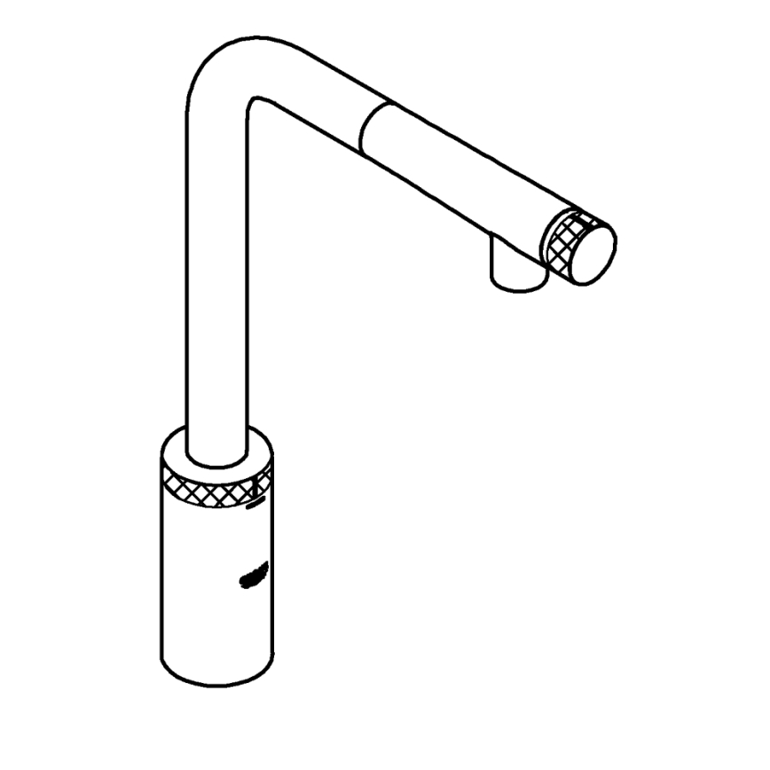 GROHE 31613000 - Virtuves izlietnes jaucējkrāns A SmartControl, 314 mm, spīdīgs hroms