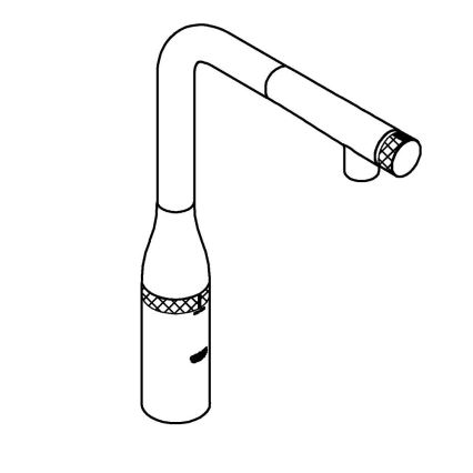 GROHE 31615000 - Izlietnes jaucējkrāns ESSENCE SMARTCONTROL, 366 mm, spīdīgs hroms