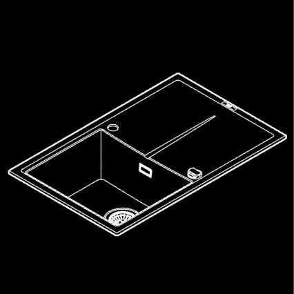 GROHE 31639AP0 - Izlietne K400 780 × 500 mm akmens/melna