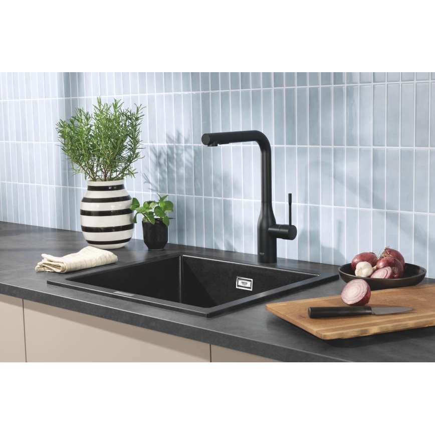 GROHE 31651AP0 - Virtuves izlietne K700 560 × 510 mm granīta/melna