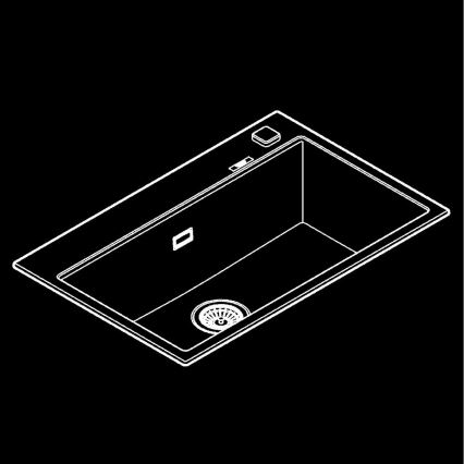 GROHE 31652AP0 - Kompozīta izlietne K700 780 × 510 mm melna