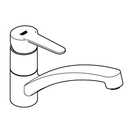 GROHE 31680000 - BAUECO izlietnes jaucējkrāns, spīdīgs hroms