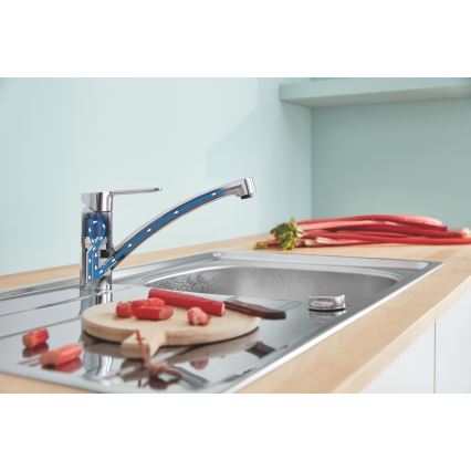 GROHE 31680000 - BAUECO izlietnes jaucējkrāns, spīdīgs hroms