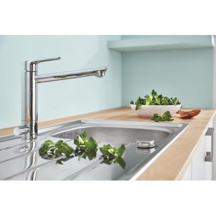 GROHE 31696000 - BAUEDGE virtuves izlietnes jaucējkrāns, spīdīgs hroms