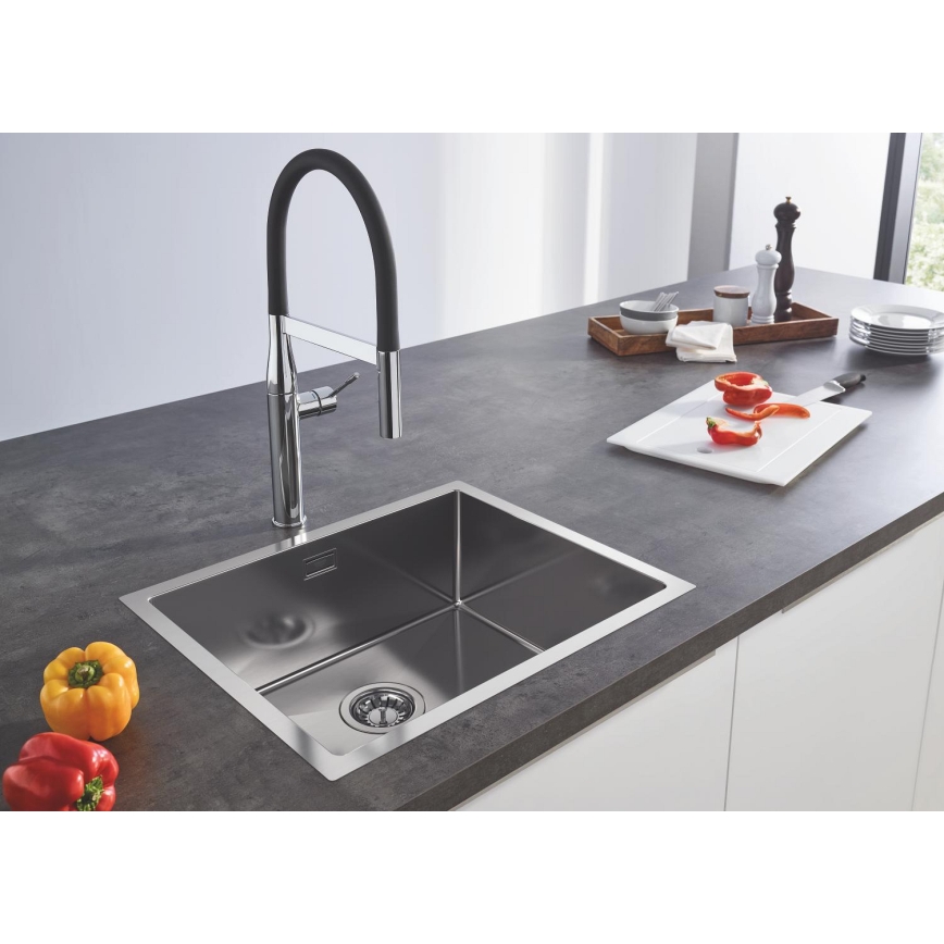 GROHE 31726SD0 - Virtuves izlietne K700 550 × 450 mm, no nerūsējošā tērauda