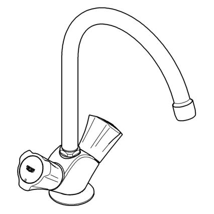 GROHE 31831001 - COSTA L izlietnes jaucējkrāns spīdīgs hroms