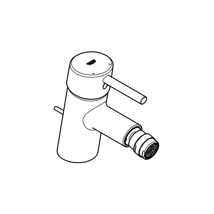 GROHE 32208001 - Bidē jaucējkrāns CONCETTO DN 15 spīdīgs hroms