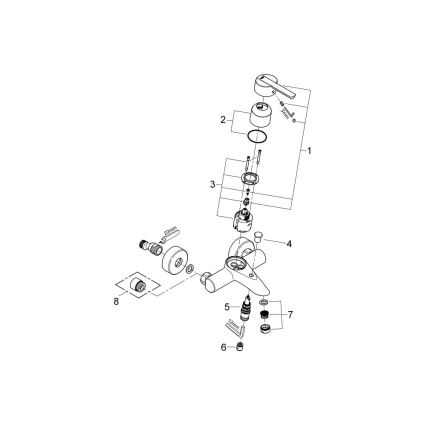 GROHE 32269000 - Vannas jaucējkrāns FEEL DN 15 spīdīgs hroms