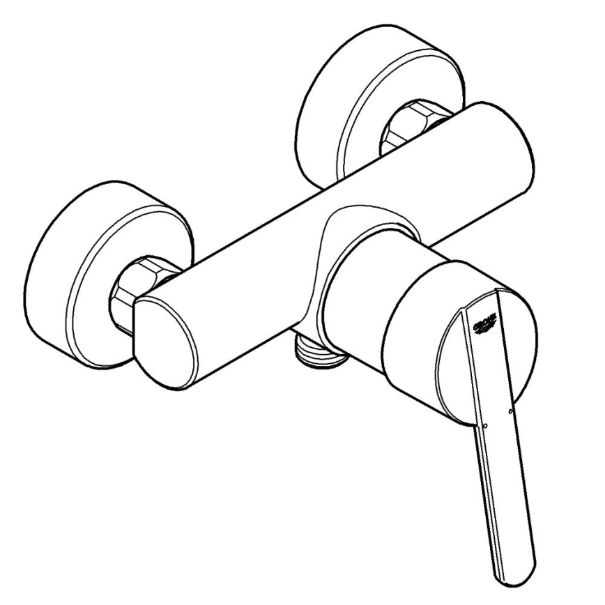 GROHE 32270000 - Dušas jaucējkrāns FEEL DN 15 spīdīgs hroms