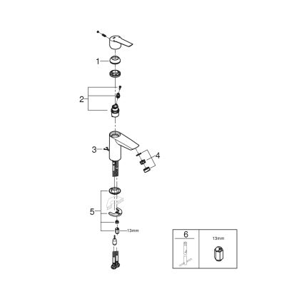 GROHE 32277002 - Izlietnes jaucējkrāns START, izmērs S, spīdīgs hroms