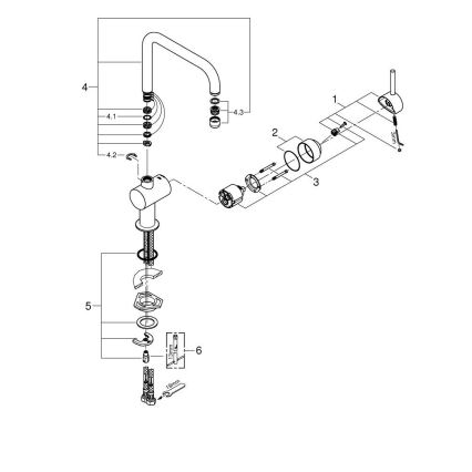 GROHE 32488000 - Izlietnes jaucējkrāns A, spīdīga hroma apdare