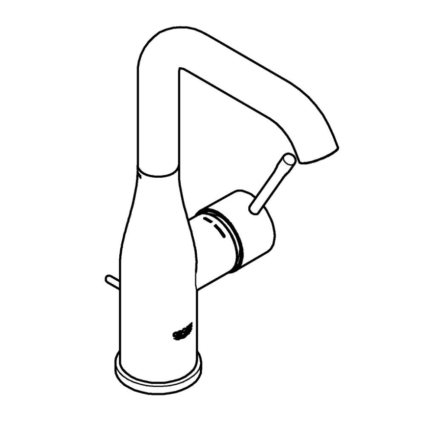 GROHE 32628DL1 - ESSENCE izlietnes jaucējkrāns, L izmērs, bronzas krāsa