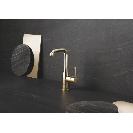 GROHE 32628GL1 - ESSENCE izlietnes jaucējkrāns, L izmērs, zelta apdare
