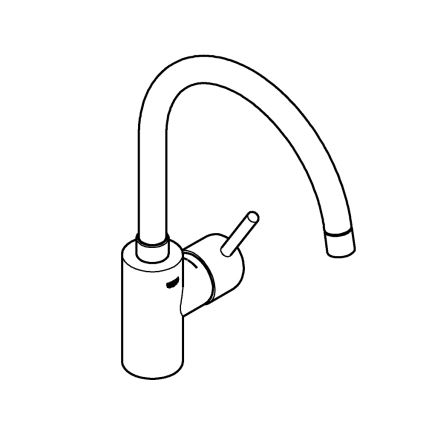 GROHE 32661003 - Izlietnes jaucējkrāns CONCETTO, spīdīgs hroms