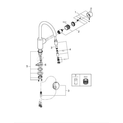 GROHE 32663003 - Izlietnes jaucējkrāns CONCETTO 360 mm spīdīgs hroms