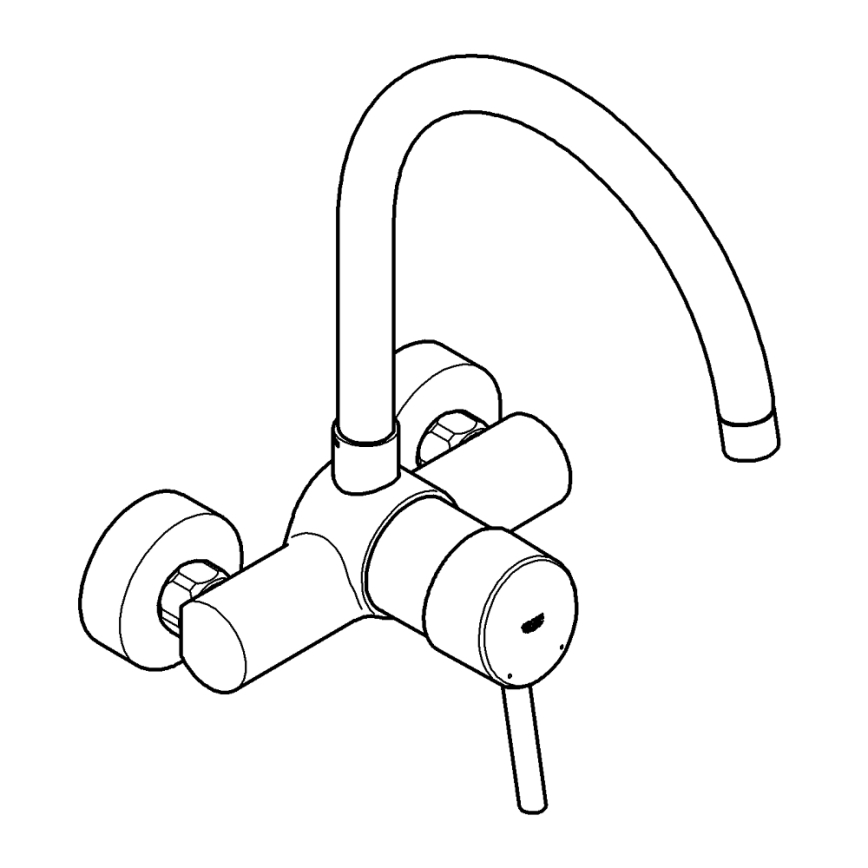 GROHE 32667001 - Izlietnes jaucējkrāns CONCETTO 280 mm, spīdīgs hroms