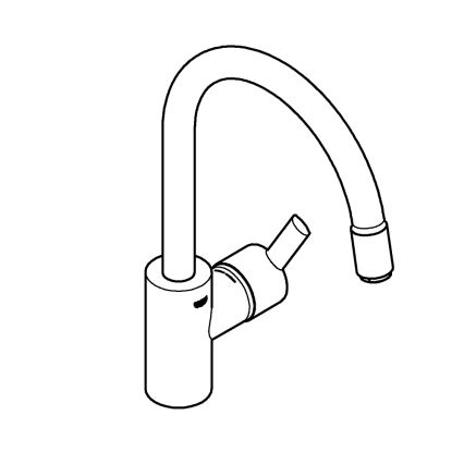 GROHE 32671002 - Virtuves jaucējkrāns FEEL spīdīgs hroms