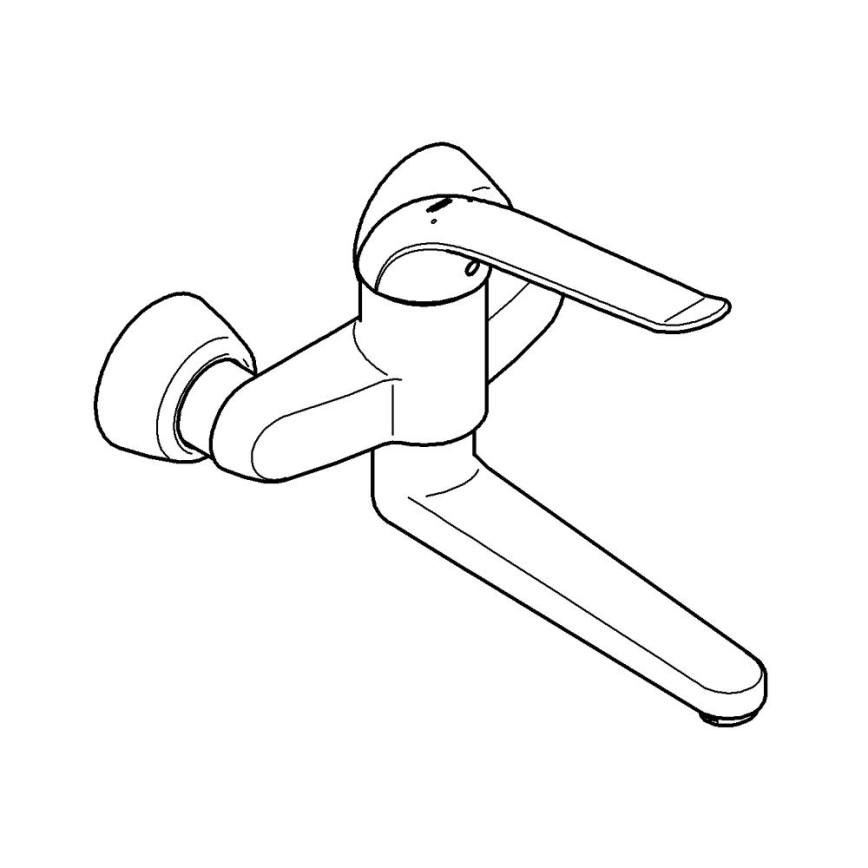 GROHE 32773000 - Izlietnes jaucējkrāns EUROECO SPECIAL 257 mm, pulēts hroms